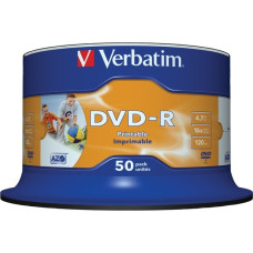 Verbatim DVD-R 4,7 GB, DVD-Rohlinge(16fach, 50 Stück)