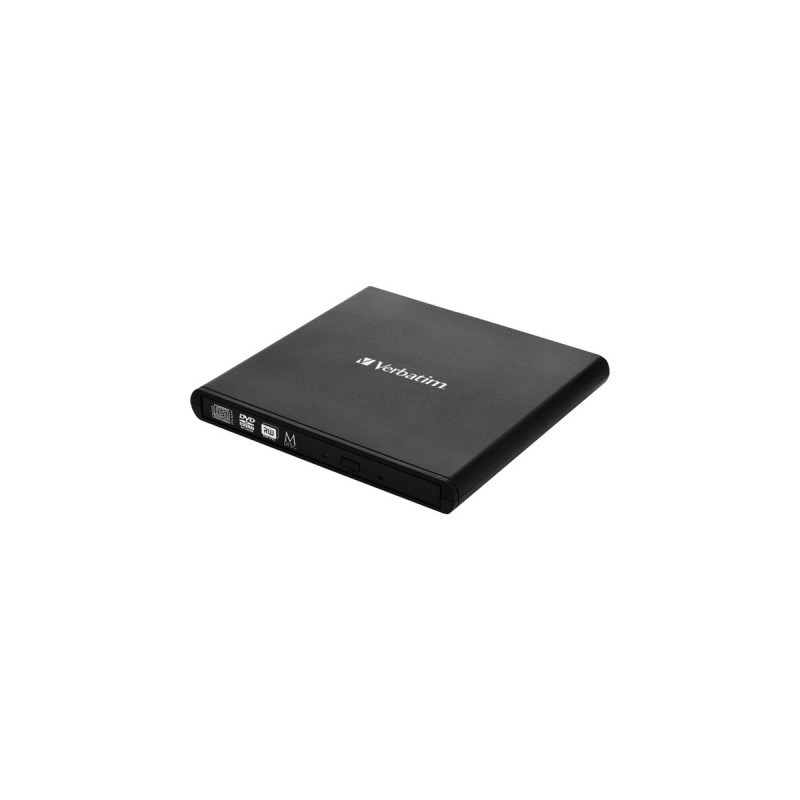 Verbatim External Slimline CD/DVD Writer, externer DVD-Brenner(schwarz)