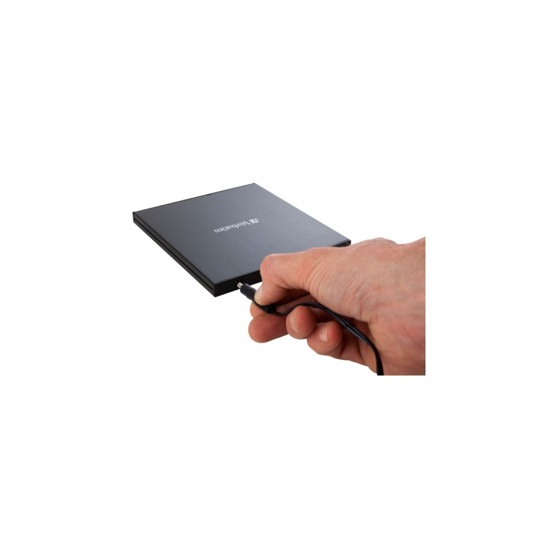 Verbatim External Slimline USB 3.0-Blu-ray-Brenner, externer Blu-ray-Brenner(schwarz)