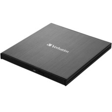 Verbatim Externer Slimline, externer Blu-ray-Brenner(schwarz, USB 3.2 Gen 1 (Typ-C))