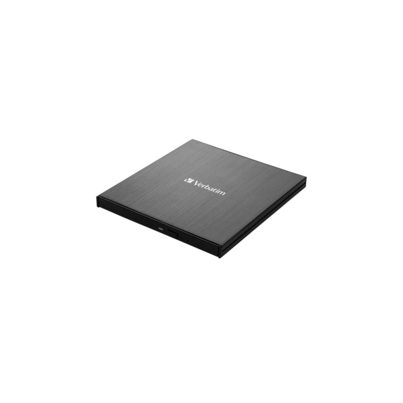 Verbatim Externer Slimline, externer Blu-ray-Brenner(schwarz, USB 3.2 Gen 1 (Typ-C))