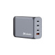 Verbatim GaN-Ladegerät 240W, 1x USB-A , 3x USB-C(grau, PD 3.0, QC 3.0)