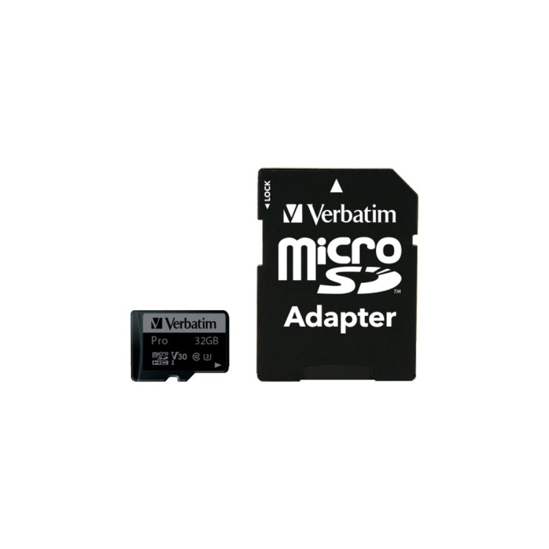 Verbatim Pro 32GB microSDHC, Speicherkarte(UHS Speed Class 3)