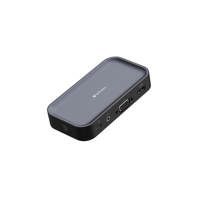 Verbatim Share My Screen 1080p USB-Wireless Adapter WDA-01, Dockingstation(schwarz, HDMI, VGA, USB-C, SD, microSD)