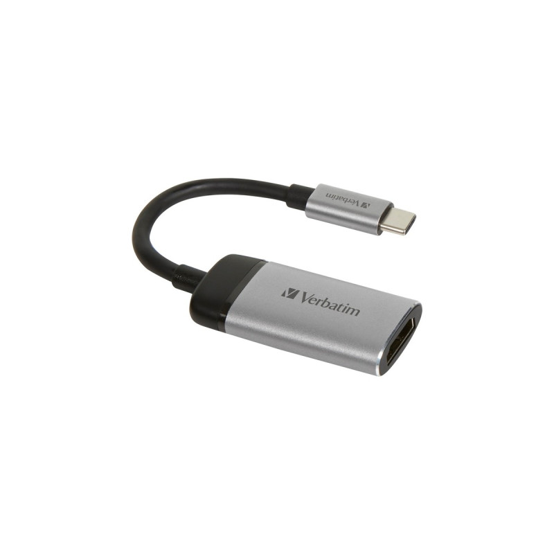 HDMI Buchse(silber/schwarz, 10cm, 4K 60Hz)