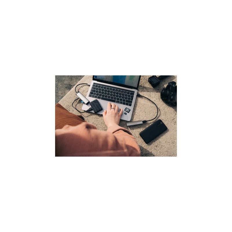 Verbatim USB-C Multiport-Hub 4xUSB 3.2, USB-Hub(silber)