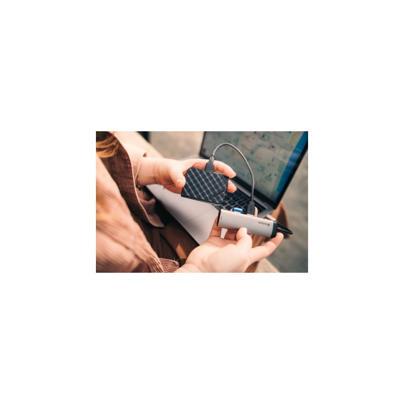 Verbatim USB-C Multiport-Hub 4xUSB 3.2, USB-Hub(silber)