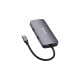 Verbatim USB-C Pro Multiport-Hub CMH-05, 5 Port, Dockingstation(grau, HDMI, RJ-45, 2x USB-A, USB-C PD)