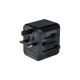 Verbatim Universal-Reiseadapter UTA-01, Reisestecker(schwarz, 2x USB-A)