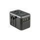 Verbatim Universal-Reiseadapter UTA-04, Reisestecker(schwarz/silber, 3x USB-A, 2x USB-C)