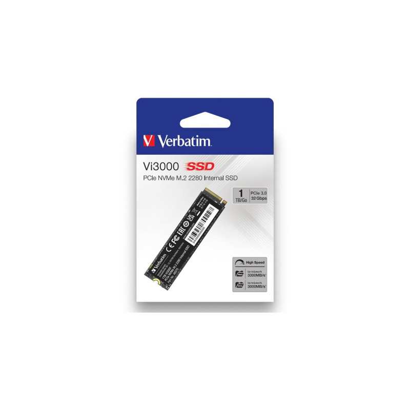 Verbatim Vi3000 1 TB, SSD(PCIe 3.0 x4, NVMe, M.2 2280)