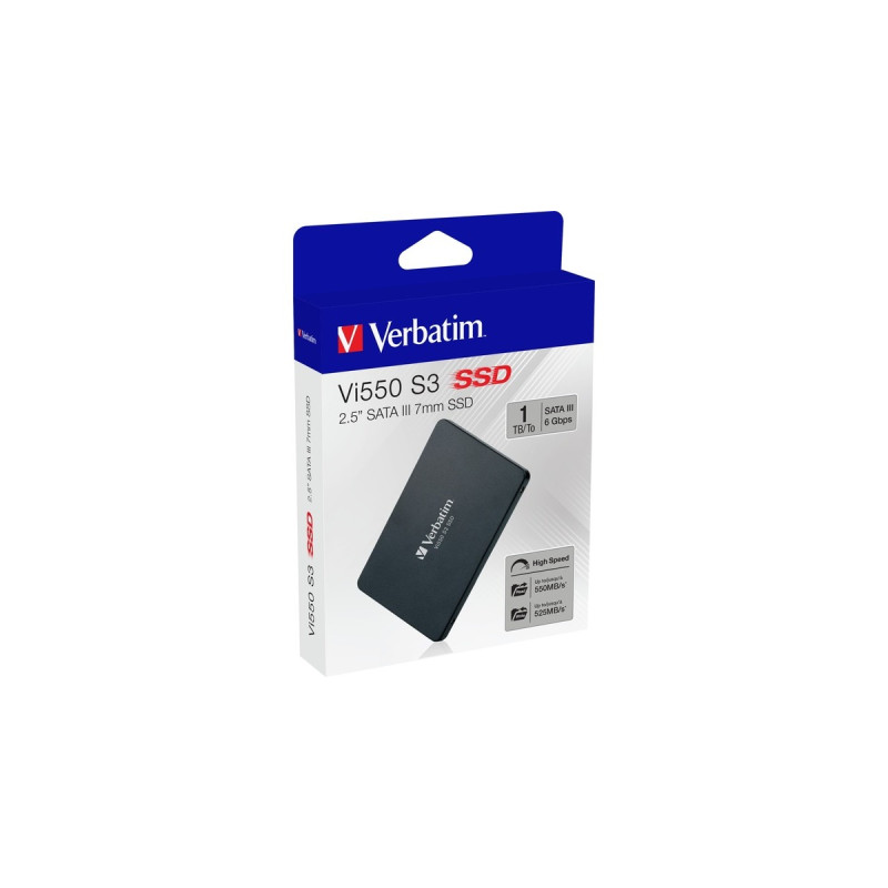 Verbatim Vi550 1 TB, SSD(schwarz, SATA 6 Gb/s, 2,5