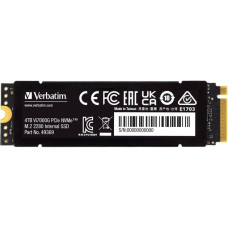 Verbatim Vi7000G 4 TB, SSD(schwarz, PCIe 4.0 x4, NVMe, M.2 2280, Kühlkörper)