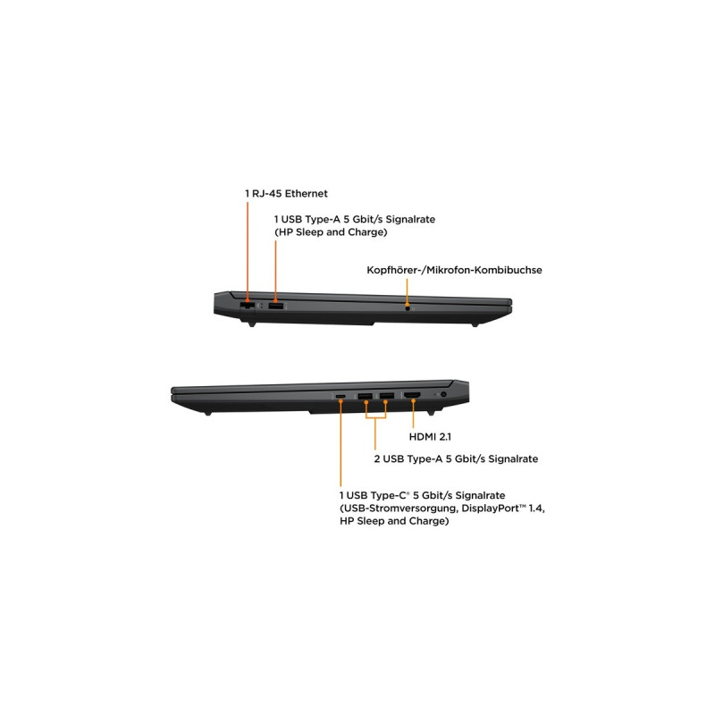 Victus by HP 16-s0155ng, Gaming-Notebook(grau, ohne Betriebssystem, 40.9 cm (16.1 Zoll) & 144 Hz Display, 512 GB SSD)