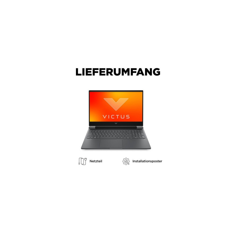 Victus by HP 16-s0180ng, Gaming-Notebook(grau, ohne Betriebssystem, 40.9 cm (16.1 Zoll) & 144 Hz Display, 512 GB SSD)