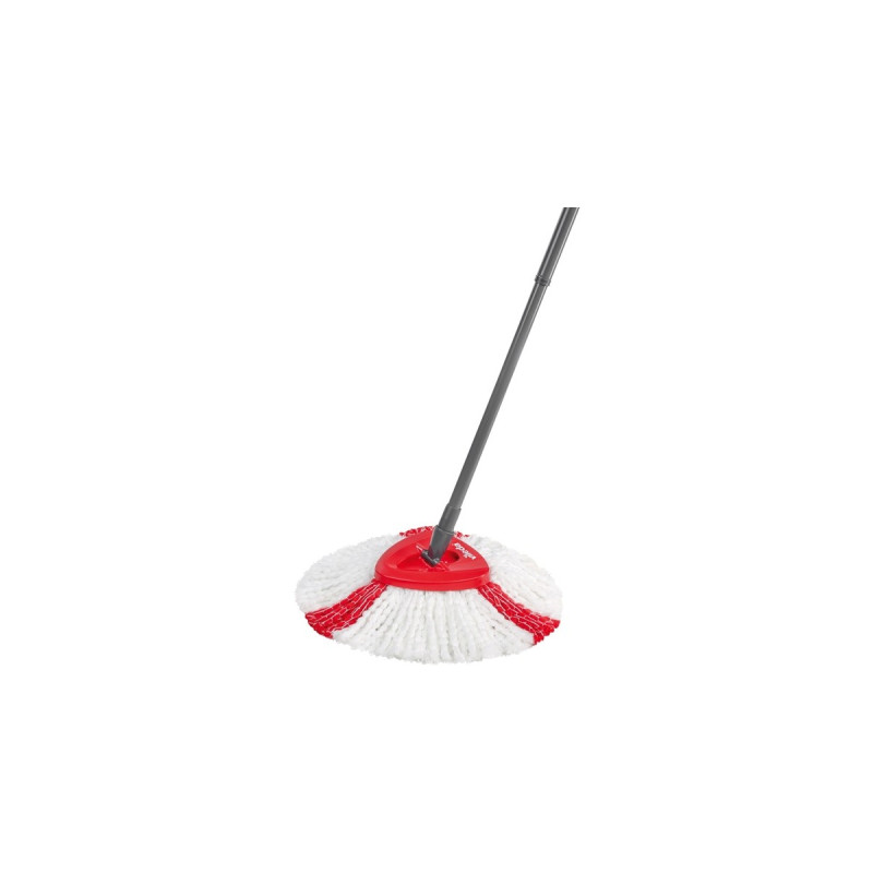 Vileda Turbo EasyWring & Clean Wischmop Komplettset, Bodenwischer(schwarz/rot, inkl. Classic Ersatzkopf)