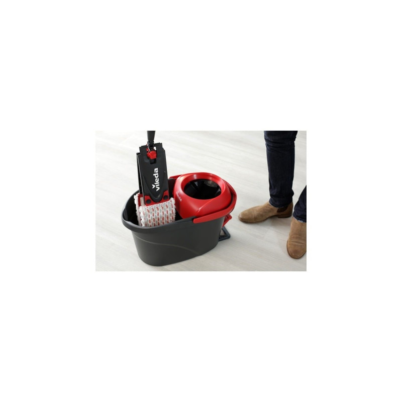 Vileda Wischer ULTRAMAX XL Turbo Komplett Box, Bodenwischer(schwarz/rot, Outlet)