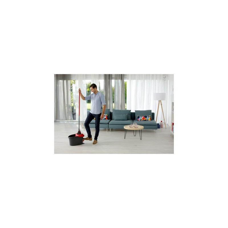 Vileda Wischer ULTRAMAX XL Turbo Komplett Box, Bodenwischer(schwarz/rot, Outlet)