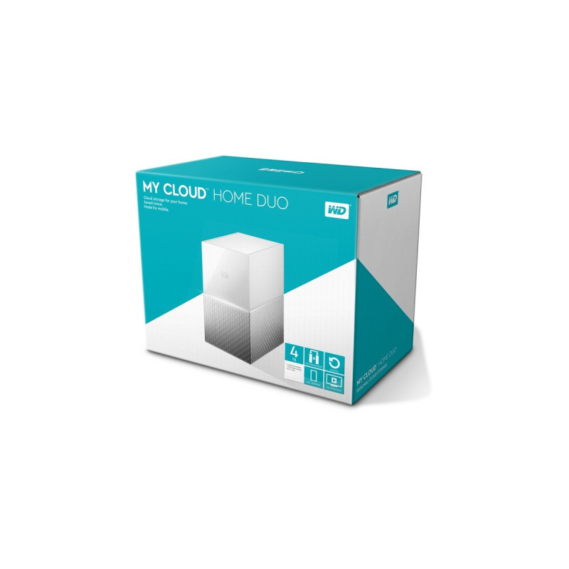 WD 4TB My Cloud Home Duo, NAS(weiß)