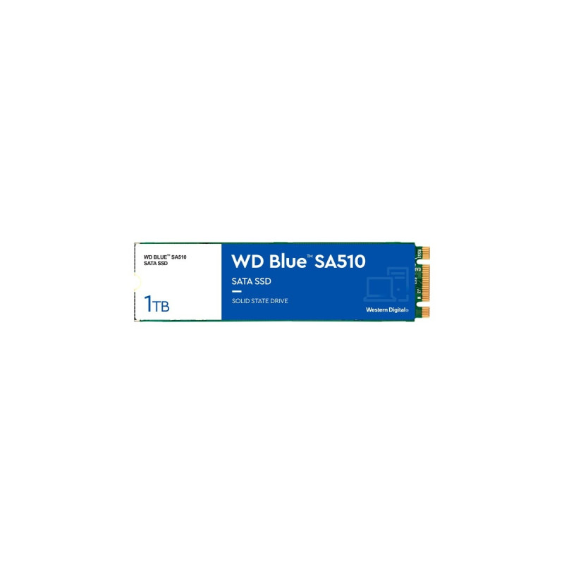 WD Blue SA510 1 TB, SSD(blau/weiß, SATA 6 Gb/s, M.2 2280)