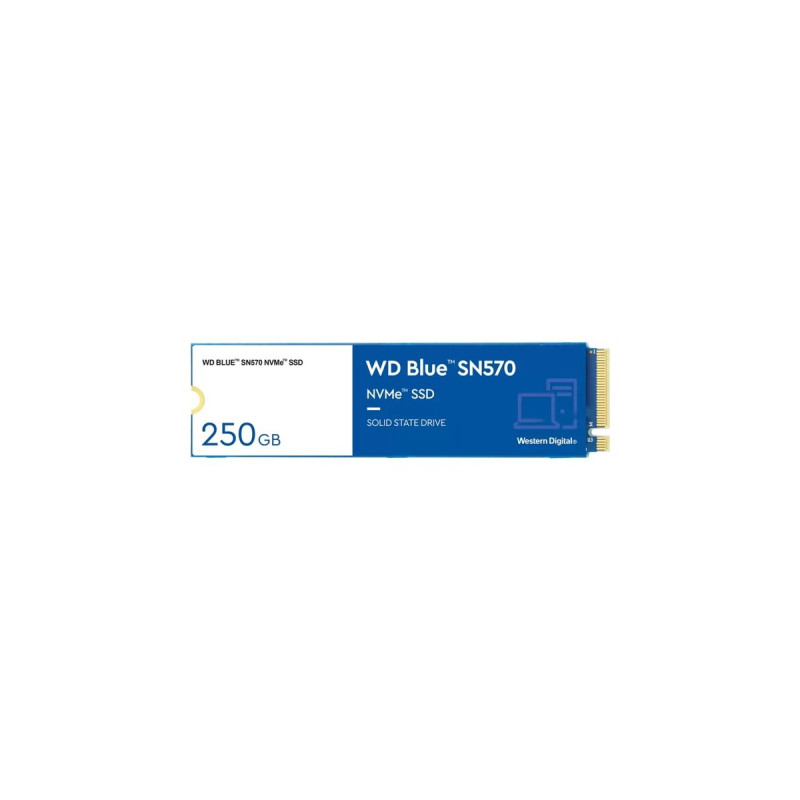 WD Blue SN570 250 GB, SSD(blau/weiß, PCIe 3.0 x4, NVMe, M.2 2280)
