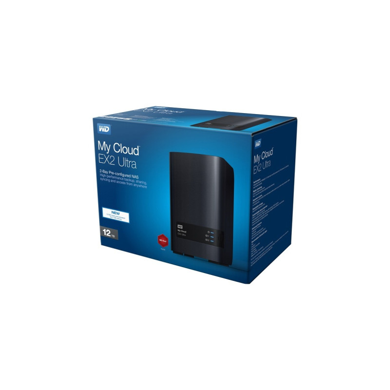 WD My Cloud EX2 Ultra 12 TB, NAS(schwarz)