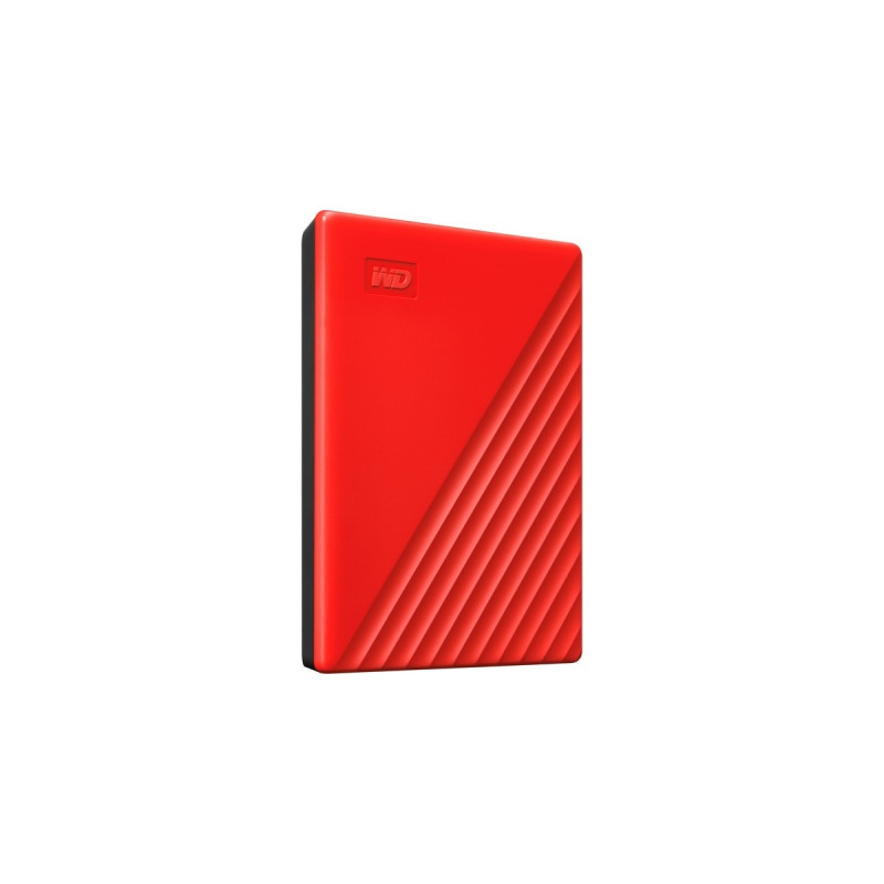 WD My Passport 2 TB, Externe Festplatte(rot, Micro-USB-B 3.2 Gen 1)