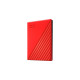 WD My Passport 2 TB, Externe Festplatte(rot, Micro-USB-B 3.2 Gen 1)