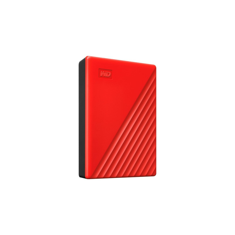 WD My Passport 4 TB, Externe Festplatte(rot, Micro-USB-B 3.2 Gen 1)