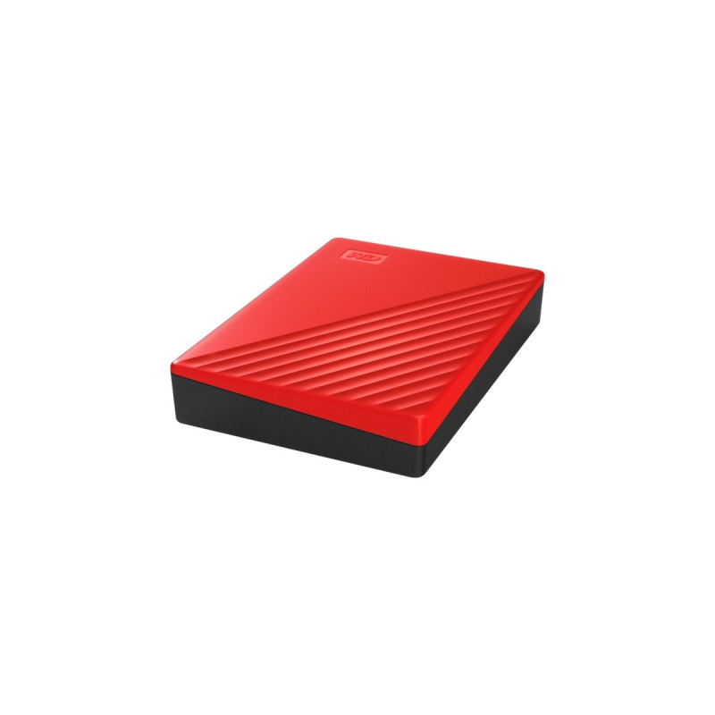 WD My Passport 4 TB, Externe Festplatte(rot, Micro-USB-B 3.2 Gen 1)