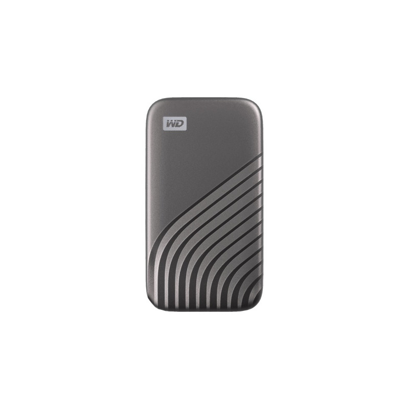 WD My Passport SSD 2 TB, Externe SSD(grau, USB-C 3.2 Gen 2 (10 Gbit/s))