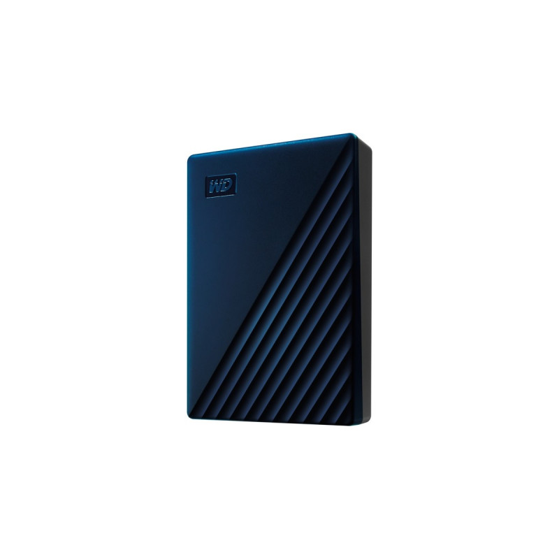 WD My Passport for Mac 4 TB, Externe Festplatte(blau/schwarz, Micro-USB-B 3.2 Gen 1)