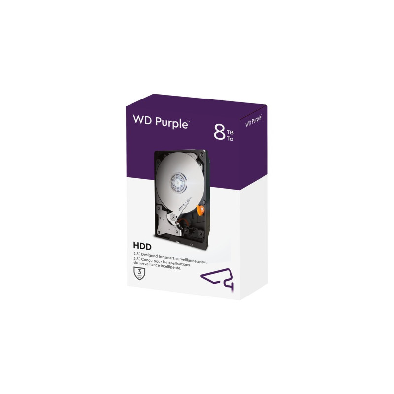 WD Purple 8 TB, Festplatte(SATA 6 Gb/s, 3,5