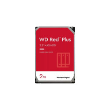 WD Red Plus NAS-Festplatte 2 TB(SATA 6 Gb/s, 3,5", 24/7)