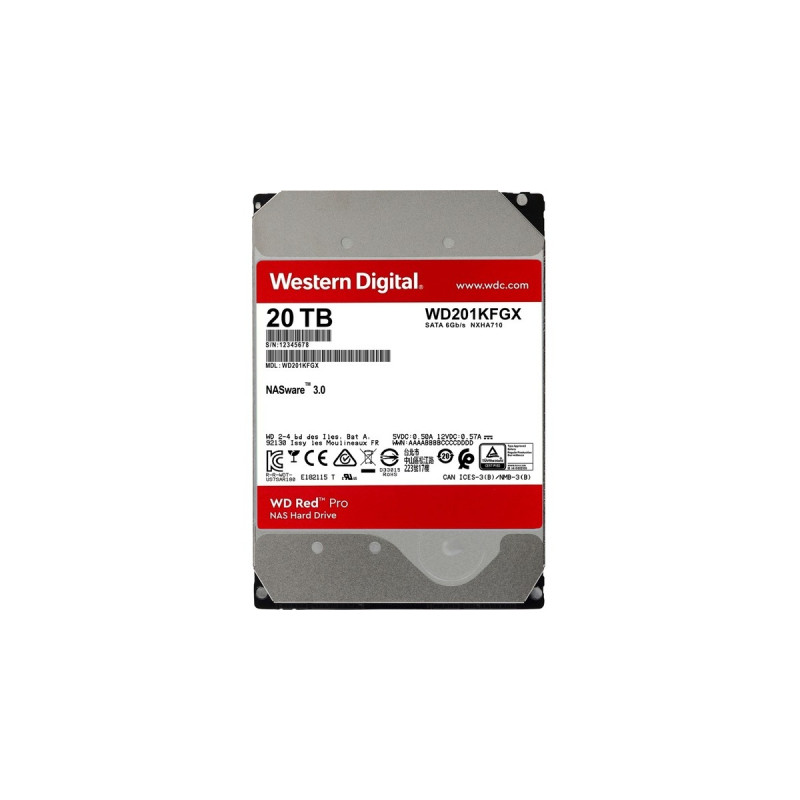 WD Red Pro 20 TB, Festplatte(SATA 6 Gb/s, 3,5