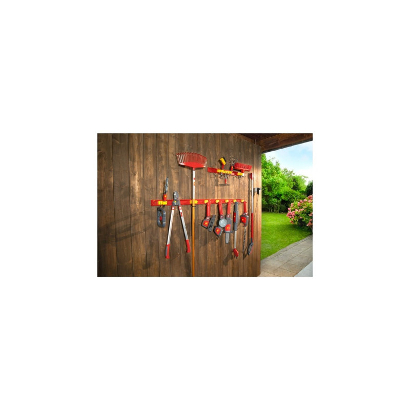 WOLF-Garten Akku-Stiel BS 140 eM, 140cm(rot/grau, Li-Ionen-Akku 2,5Ah, 18Volt)