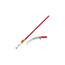 WOLF-Garten Astsäge Power Cut Saw Pro 370 + Vario-Stiel ZM-V 4 Set, multi-star®(rot/silber, PCSPRO 370/ZM-V4)