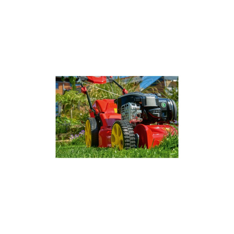 WOLF-Garten Benzin-Rasenmäher A 460 A SP HW, 46cm(rot/gelb, mit 1-Gang Radantrieb)