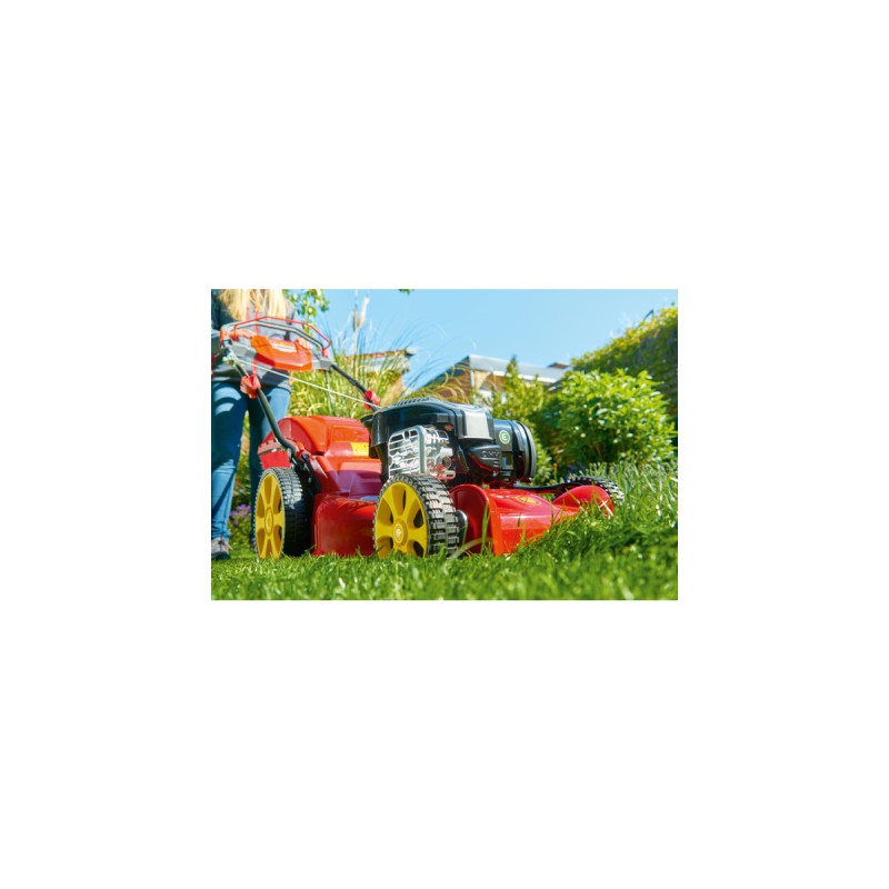 WOLF-Garten Benzin-Rasenmäher A 460 A SP HW, 46cm(rot/gelb, mit 1-Gang Radantrieb)