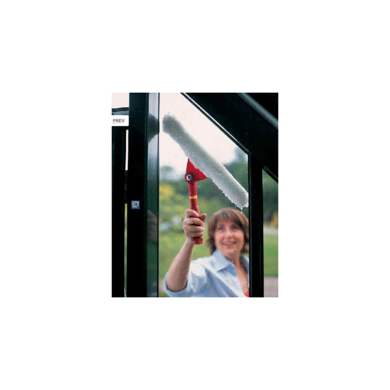 WOLF-Garten Fensterwischer EW-M, multi-star®, Fensterreiniger(rot/gelb, 35 cm)