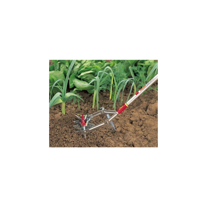 WOLF-Garten Gartenfräse DA-S, multi-star, Hacke(rot/gelb, 15cm)