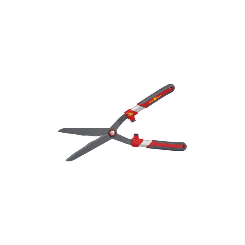 WOLF-Garten Heckenschere HS-WP, mit Wellenschliff(rot/grau, Alu-Griffe)