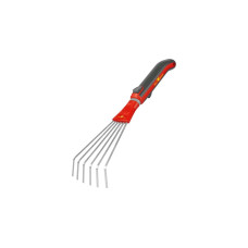 WOLF-Garten Kleinfächerbesen LD-M /ZM 015, multi-star(rot/grau, 11,5cm)