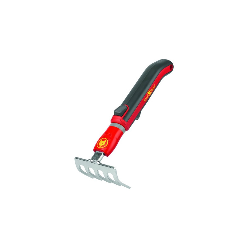 WOLF-Garten Kleinkremmer LJ-M /ZM 015, multi-star, Handrechen(rot/gelb, 8cm, mit Kurzstiel ZM 015)