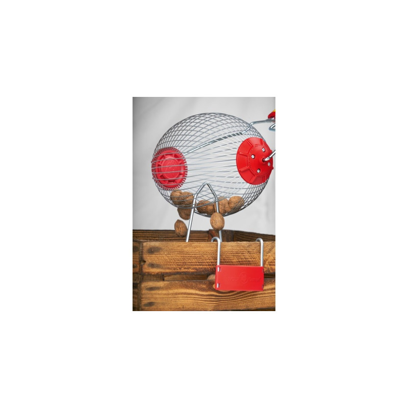 WOLF-Garten Roll-Obstsammler FC-MS, Behälter für Nüsse, Obstpflücker(rot)