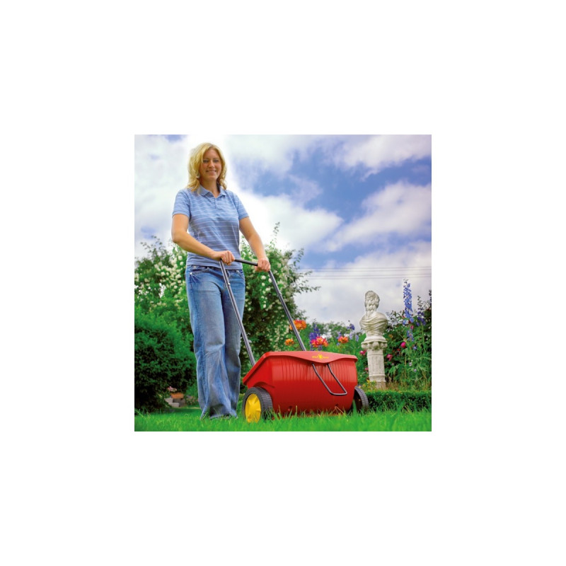 WOLF-Garten Streuwagen Universal WE 330, Streugerät(rot/schwarz, 15 Liter)