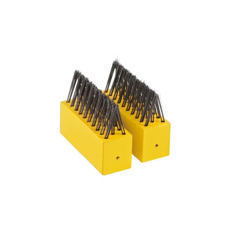 WOLF-Garten Unkrautbürste FB-ME Doppelpack(gelb, für Fugenbürste FB-M)