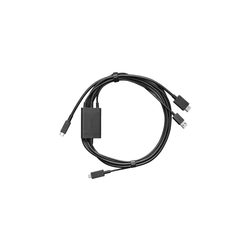 Wacom One 3 in 1 Kabel, 2 Meter(schwarz, für Wacom One 12 / One 13 touch)
