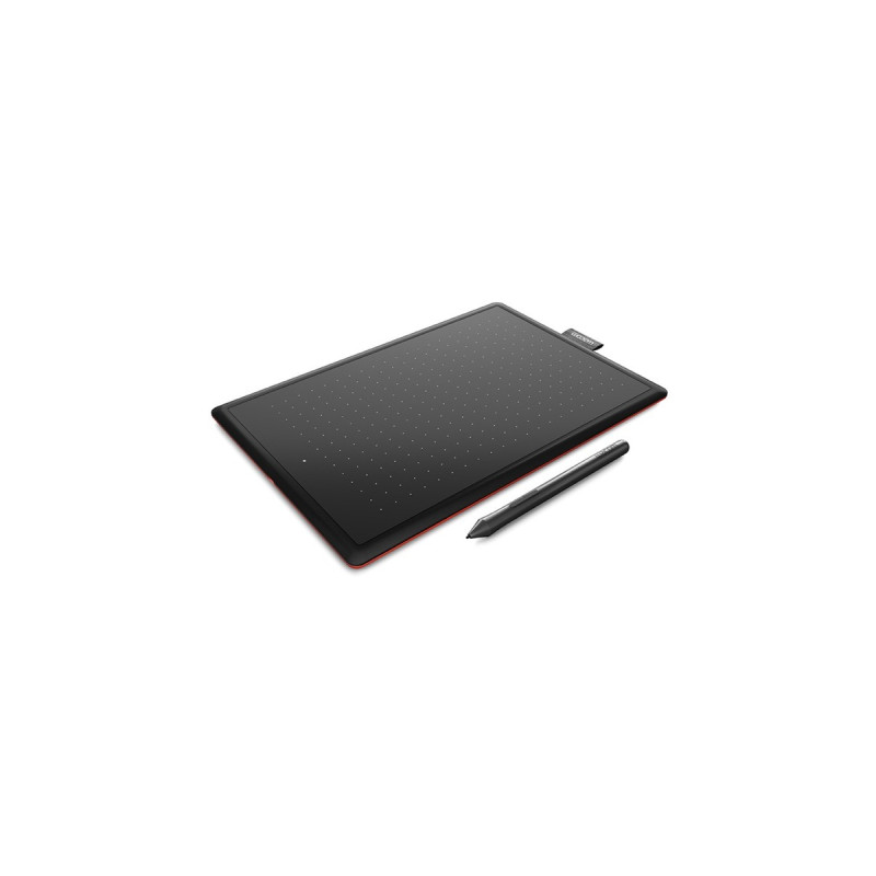 Wacom One by Wacom, Grafiktablett(schwarz/rot, Small)