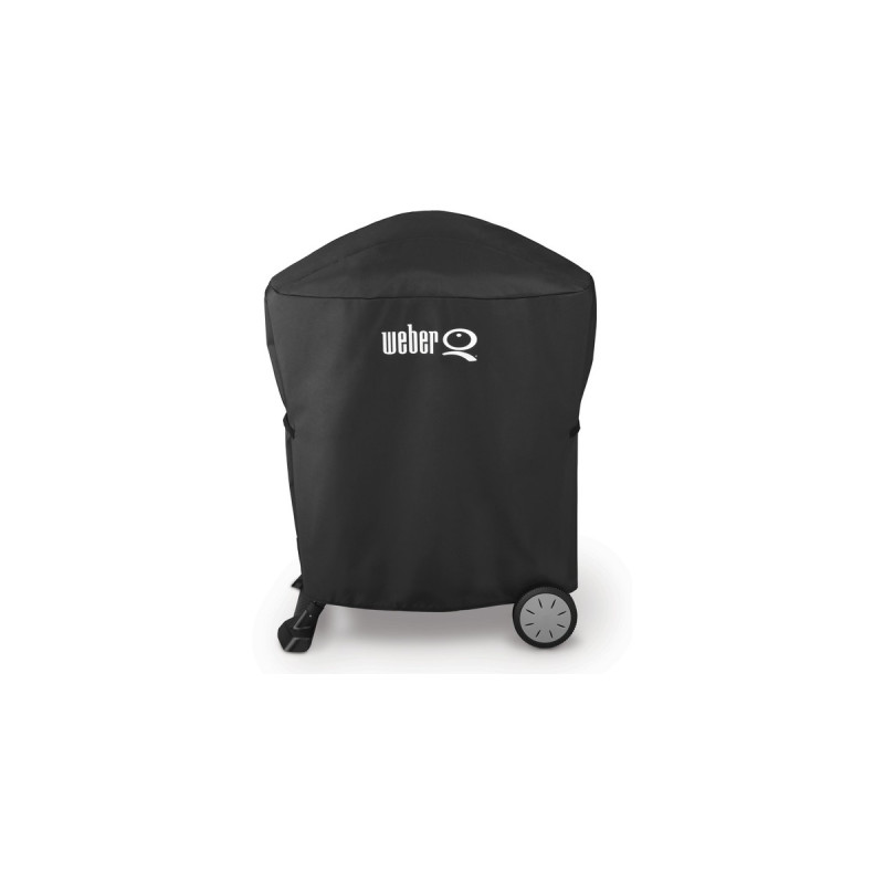 Weber Abdeckhaube Premium 7120, für Q100/200/ 1000/2000 mit Wagen, Schutzhaube(schwarz)